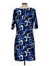 Worthington Graphic Blue Casual Dress Size L - photo 2
