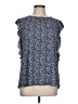seven forty two Blue Sleeveless Blouse Size L - photo 1