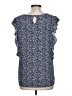seven forty two Blue Sleeveless Blouse Size L - photo 2
