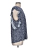 seven forty two Blue Sleeveless Blouse Size L - photo 4