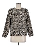 Cathy Daniels 100% Polyester Animal Print Brown Pullover Sweater Size M - photo 1