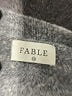 Fable Stripes Gray Pullover Sweater Size S - photo 7