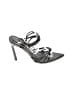PrettyLittleThing Gray Black Sandals Size 7 - photo 1