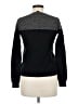 Theory 100% Cashmere Color Block Black Cashmere Pullover Sweater Size M - photo 2