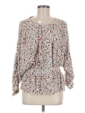 FRAME Long Sleeve Silk Top (view 1)