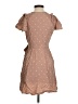 Universal Thread 100% Rayon Polka Dots Tan Casual Dress Size XS - photo 2