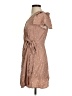 Universal Thread 100% Rayon Polka Dots Tan Casual Dress Size XS - photo 5
