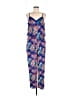 Xhilaration 100% Polyester Print Blue Jumpsuit Size M - photo 1