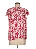 1.State 100% Polyester Red Short Sleeve Blouse Size M - photo 1