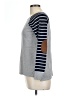 Pink Clover Stripes Gray Pullover Sweater Size L - photo 5