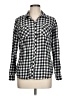 Croft & Barrow 100% Cotton Checkered-gingham Black Long Sleeve Button-Down Shirt Size L - photo 1