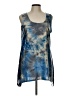 AB Studio Blue Sleeveless Blouse Size L - photo 1