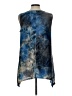 AB Studio Blue Sleeveless Blouse Size L - photo 2