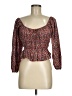 Zara Brown Long Sleeve Blouse Size M - photo 1