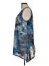 AB Studio Blue Sleeveless Blouse Size L - photo 5