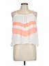 La Reyna 100% Polyester White Sleeveless Blouse Size L - photo 1