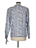 Pendleton 100% Rayon Paisley Blue Long Sleeve Blouse Size 8 - photo 2