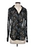 CAbi 100% Polyester Stars Black Long Sleeve Blouse Size S - photo 1