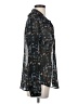 CAbi 100% Polyester Stars Black Long Sleeve Blouse Size S - photo 4