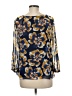 CAbi 100% Polyester Blue 3/4 Sleeve Blouse Size M - photo 2