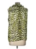 Serenade 100% Polyester Animal Print Green Sleeveless Blouse Size L - photo 2