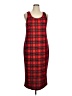 Shein Curve Plaid Red Casual Dress Size 16 Plus (2) - photo 1