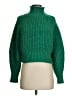 H&M Solid Green Turtleneck Sweater Size S - photo 1