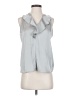 CAbi 100% Polyester Gray Sleeveless Blouse Size XS - photo 1