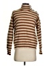 J.Crew Stripes Brown Turtleneck Sweater Size S - photo 1