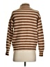 J.Crew Stripes Brown Turtleneck Sweater Size S - photo 2