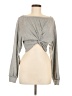 Shein 100% Polyester Gray Long Sleeve Top Size 6 - photo 1
