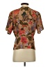 Tess 100% Polyester Brown Short Sleeve Blouse Size 4 - photo 2