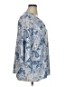 Emily Daniels Paisley Blue 3/4 Sleeve Blouse Size 1X - photo 4