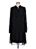 DKNY 100% Polyester Black Casual Dress Size 10 - photo 1