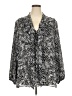 Kasper 100% Polyester Animal Print Silver 3/4 Sleeve Blouse Size 3X - photo 1