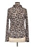 Charlie 100% Polyester Animal Print Brown Long Sleeve Blouse Size L - photo 1