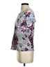 G Collection Floral Gray Short Sleeve Blouse Size S - photo 5