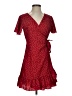 Unbranded 100% Polyester Polka Dots Red Cocktail Dress Size S - photo 1