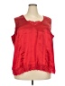 Denim 24/7 100% Polyester Red Sleeveless Blouse Size 26 - photo 2