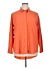 Athleta Solid Orange Long Sleeve Button-Down Shirt Size XL - photo 1