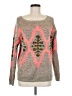 Tea n Rose Print Gray Pullover Sweater Size Med - Lg - photo 1