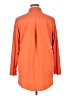 Athleta Solid Orange Long Sleeve Button-Down Shirt Size XL - photo 2