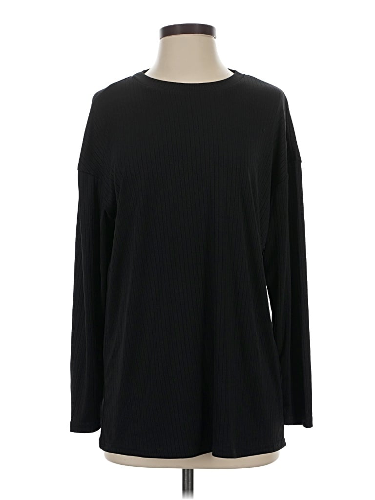 Pre-owned Ekouaer Long Sleeve T-shirt In Black