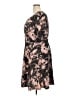 Triste Print Brown Pink Casual Dress Size 3X - photo 5