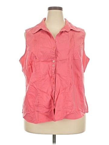 George Sleeveless Button-Down Shirt (view 1)