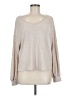 Shein Metallic Tan Pullover Sweater Size M - photo 1