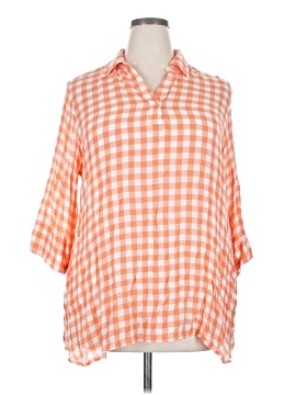 Soft Surroundings 3/4 Sleeve Button Down Shirt