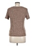 Shein Tweed Brown Short Sleeve T-Shirt Size 6 - photo 2