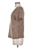 Shein Tweed Brown Short Sleeve T-Shirt Size 6 - photo 5