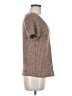 Shein Tweed Brown Short Sleeve T-Shirt Size 6 - photo 4